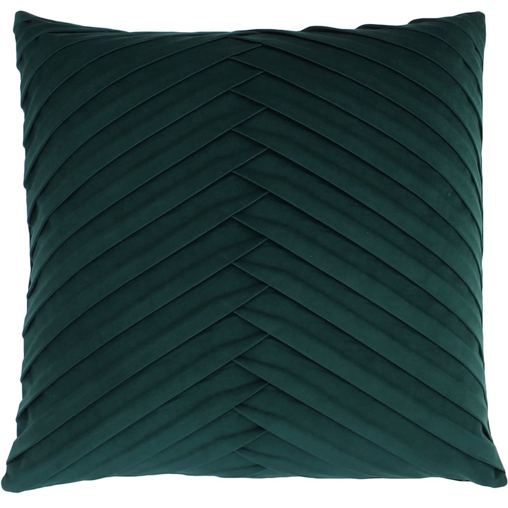 Velvet Pillow in Eden Emerald Green - Picture 2 of 5